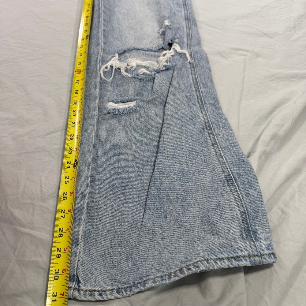 PacSun Casey‎ Low Rise Baggy Jeans Light Wash Distressed Wide Leg Size 23 - Picture 7 of 8